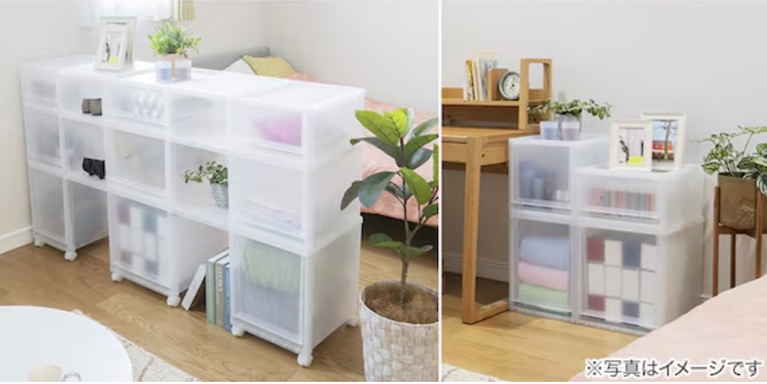 発達障害の人でも視認が容易な半透明収納ケース