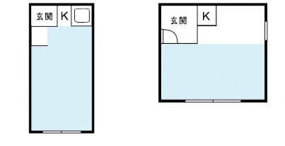 ワンルームの間取り