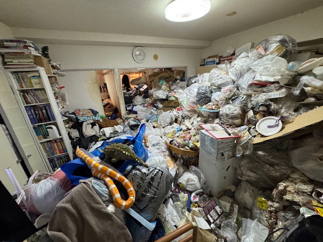 千葉県船橋市 ゴミが山のようになったリビング