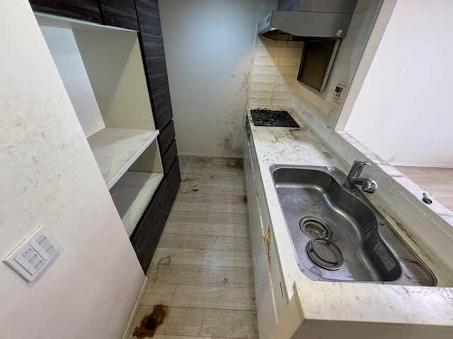 神奈川県川崎市麻生区 不用品が回収されて綺麗になったキッチン